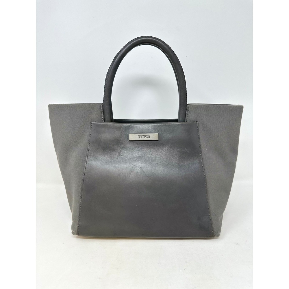 Tumi Everyday Leather Small Satchel Storm Gray‎